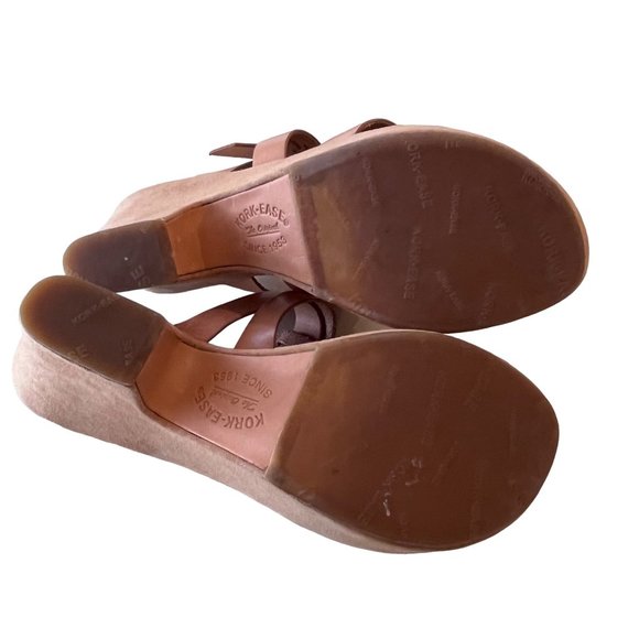 KorkEase Shoes Kork Ease Womens Ava Classic Tan Wedge Heel Shoe